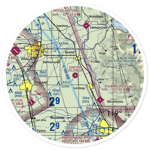 Exeter Airport (O63) VFR Sectional Sticker (30 mile)