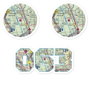 Exeter Airport (O63) VFR Sectional Sticker Pack