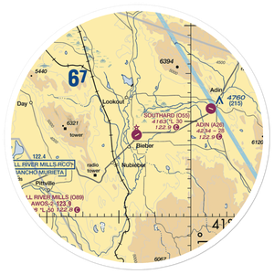Southard Field (O55) VFR Sectional Sticker (30 mile)