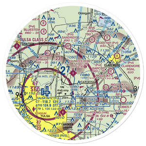 Gundys Airport (O38) VFR Sectional Sticker (30 mile)