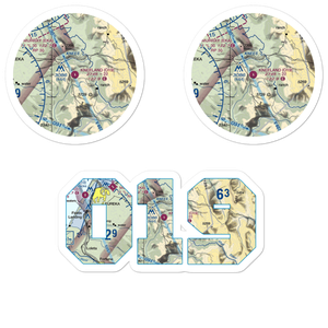 Kneeland Airport (O19) VFR Sectional Sticker Pack