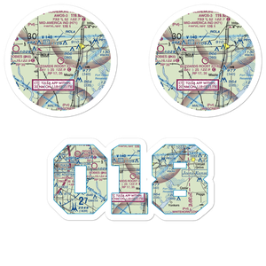 Buzzards Roost Airport (O18) VFR Sectional Sticker Pack