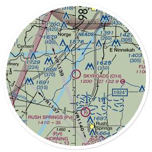 Neil's Sky Ranch Airport (O14) VFR Sectional Sticker (20 mile)