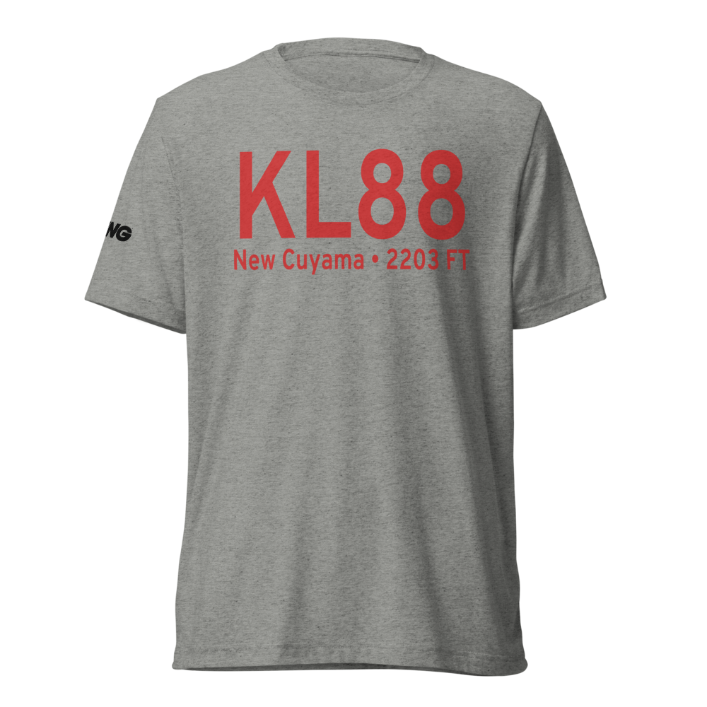 New Cuyama Airport (KL88) ICAO Tri-blend T-Shirt 