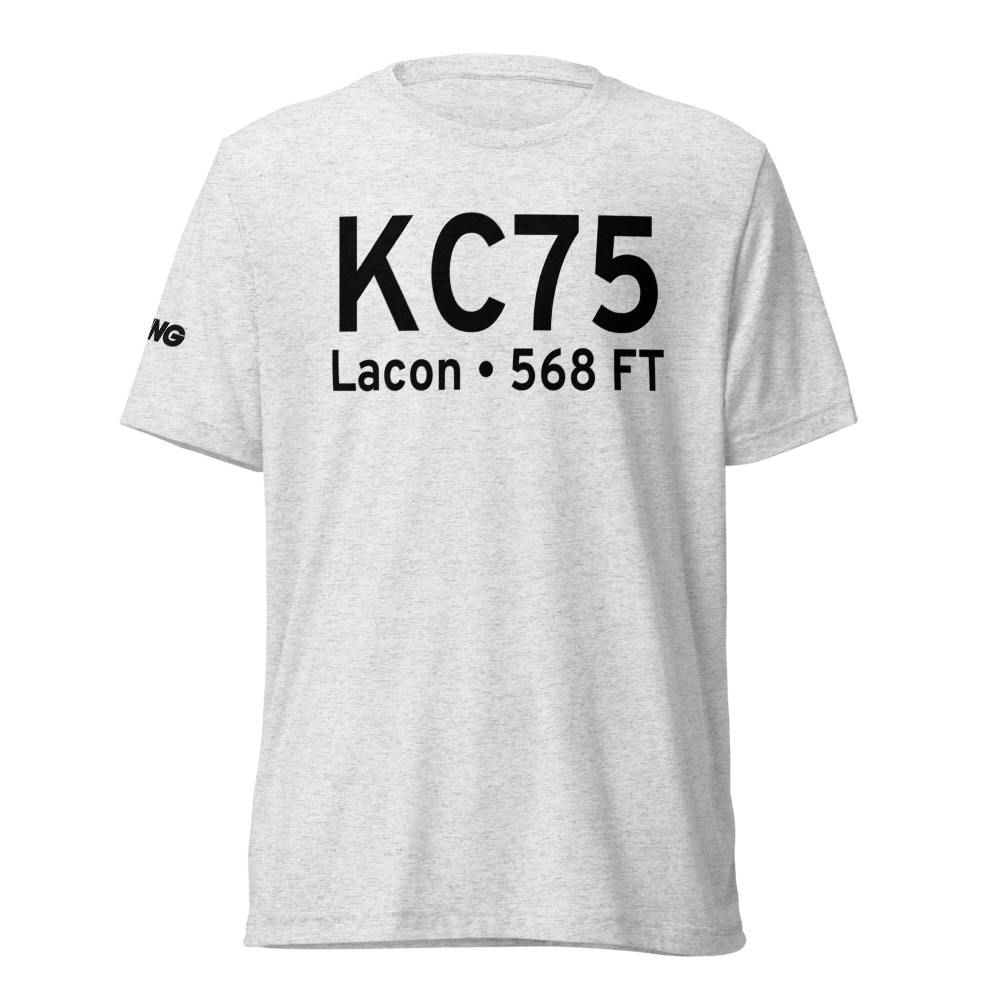Marshall County Airport (KC75) ICAO Tri-blend T-Shirt 