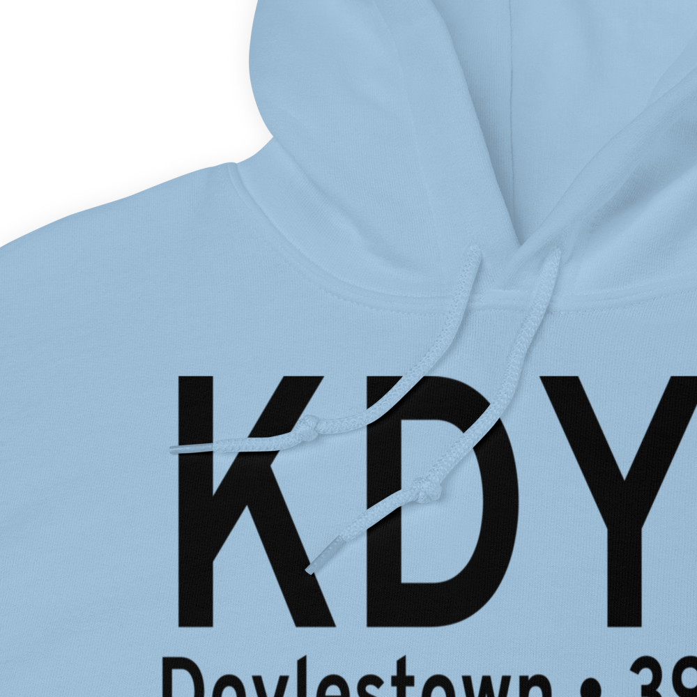Doylestown Airport (KDYL) ICAO Hoodie Sweatshirt 