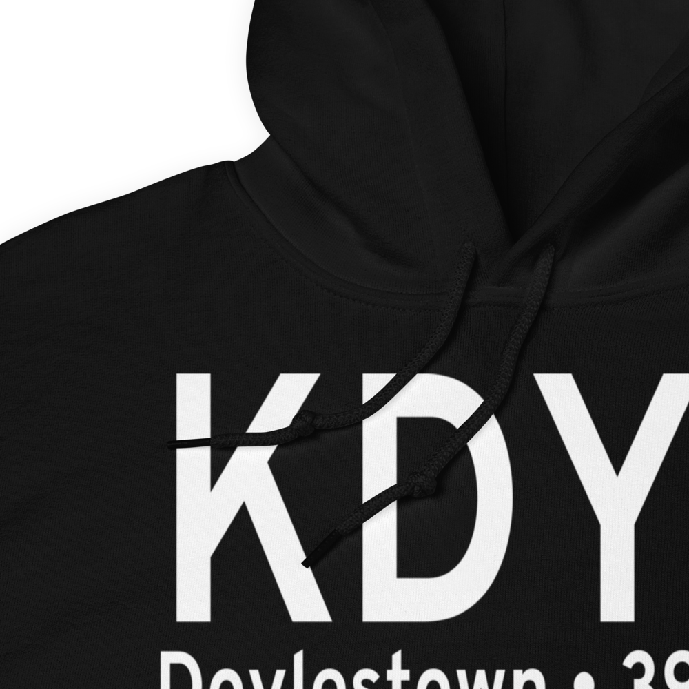 Doylestown Airport (KDYL) ICAO Hoodie Sweatshirt 