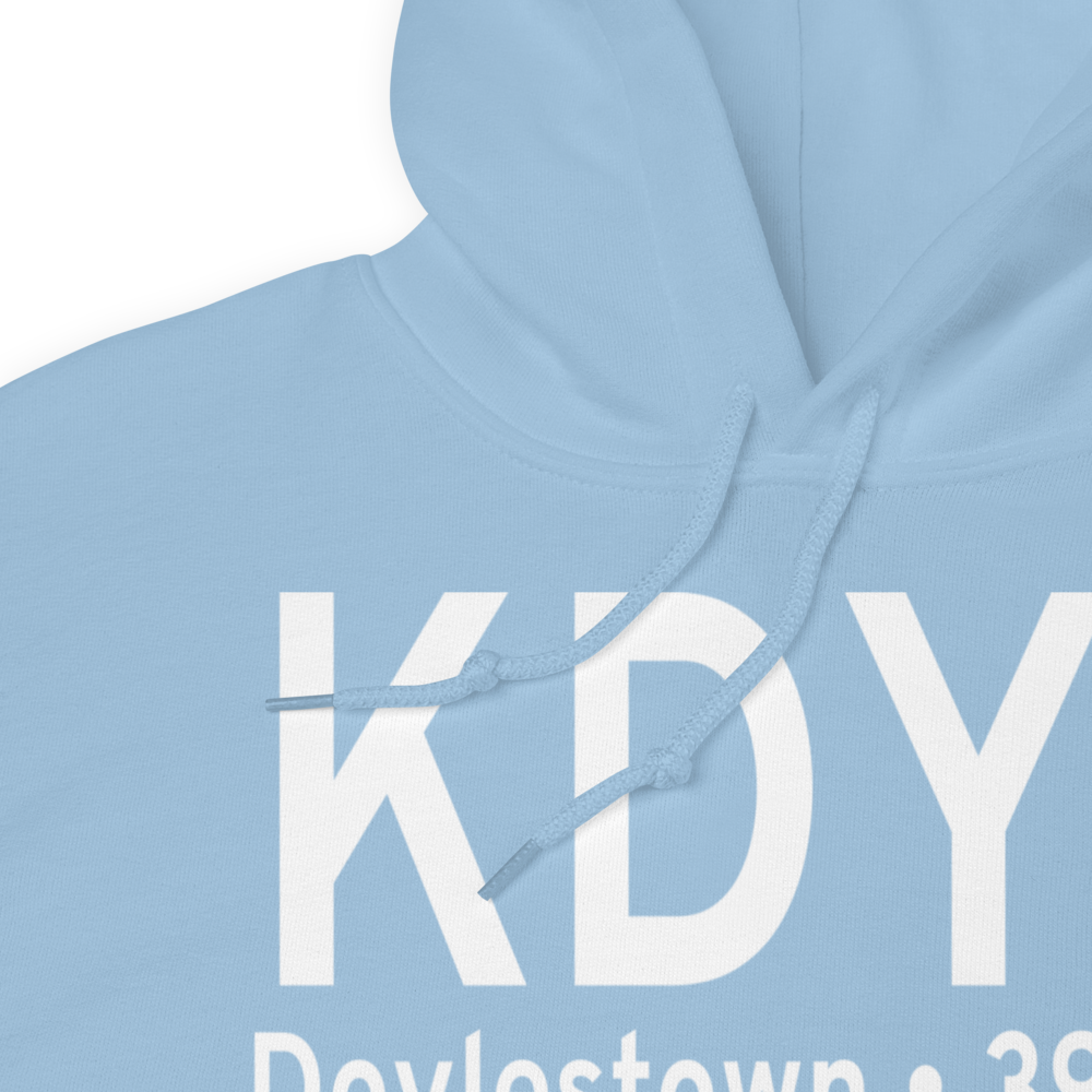Doylestown Airport (KDYL) ICAO Hoodie Sweatshirt 
