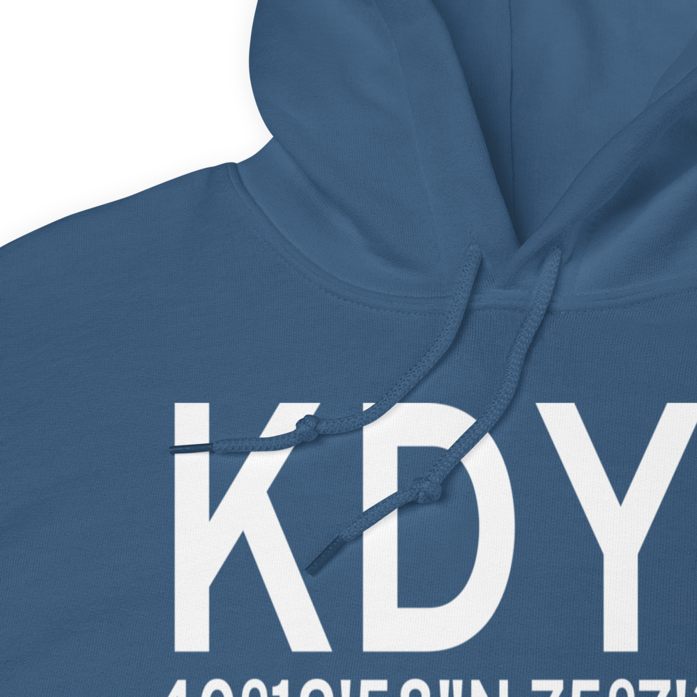Doylestown Airport (KDYL) ICAO Hoodie Sweatshirt 