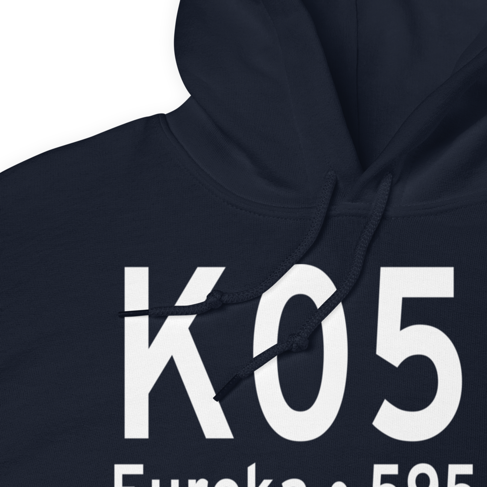 Eureka Airport (K05U) ICAO Hoodie Sweatshirt 