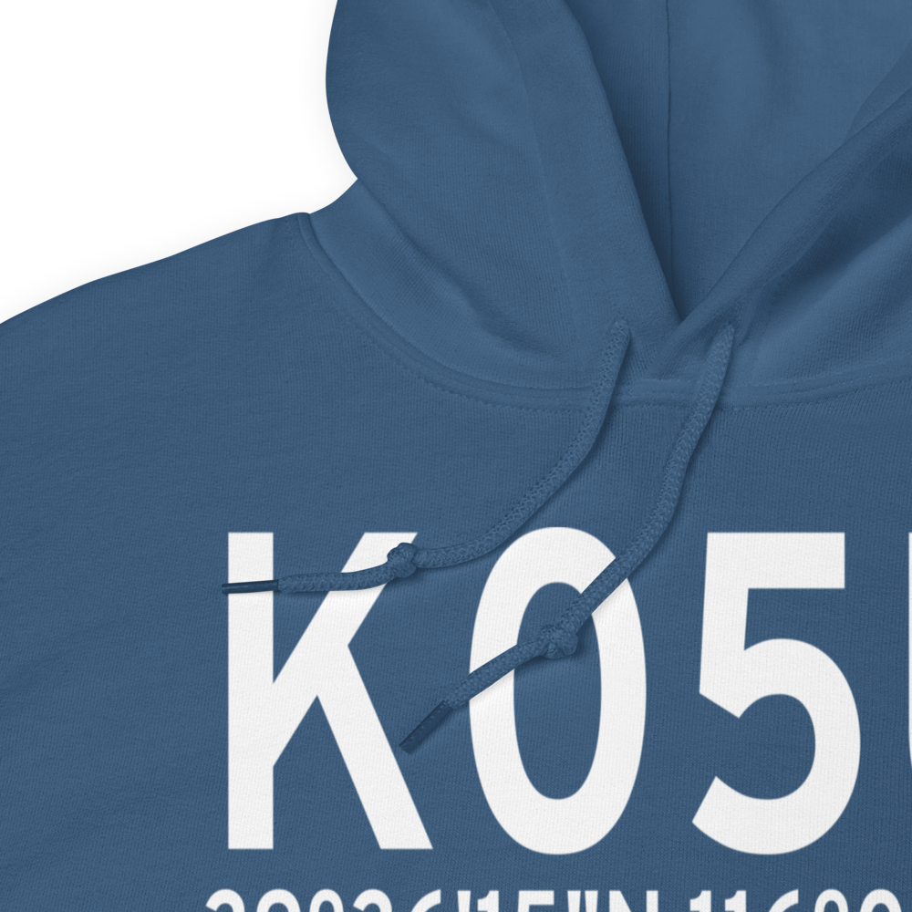 Eureka Airport (K05U) ICAO Hoodie Sweatshirt 