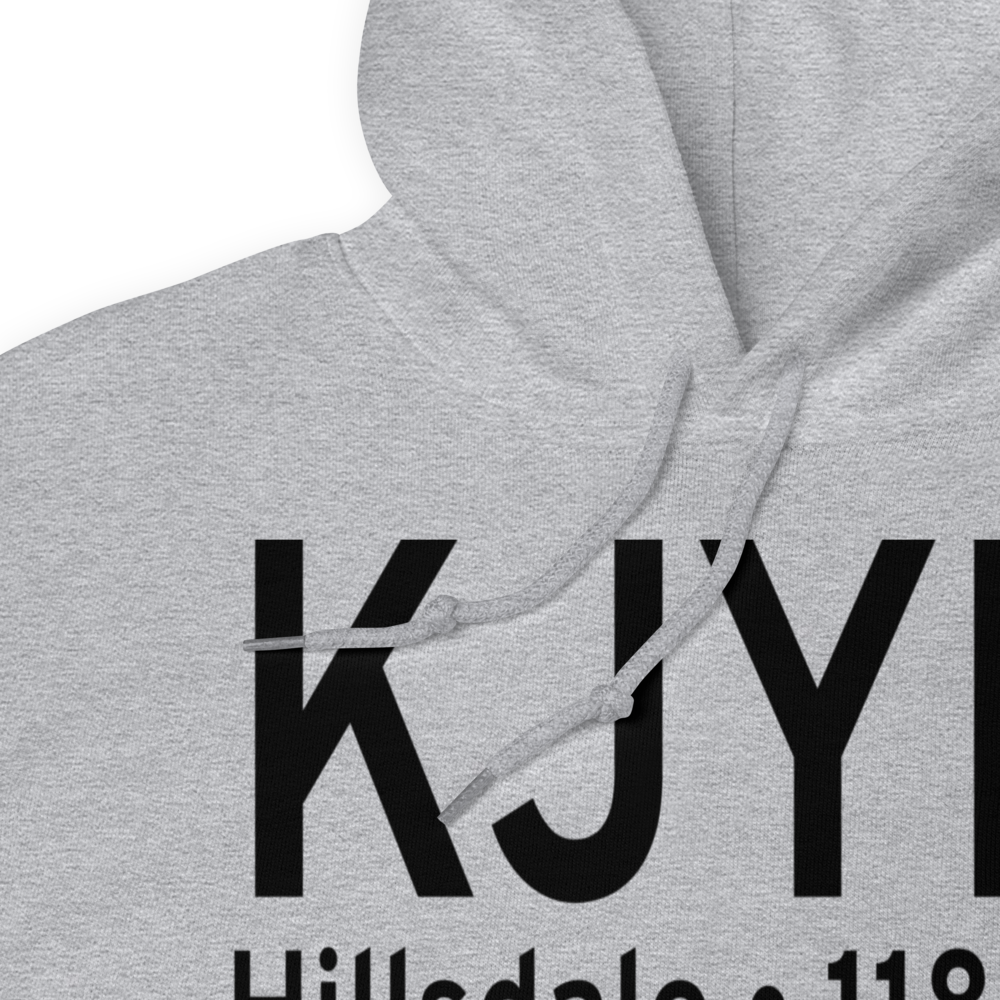 Hillsdale Municipal Airport (KJYM) ICAO Hoodie Sweatshirt 