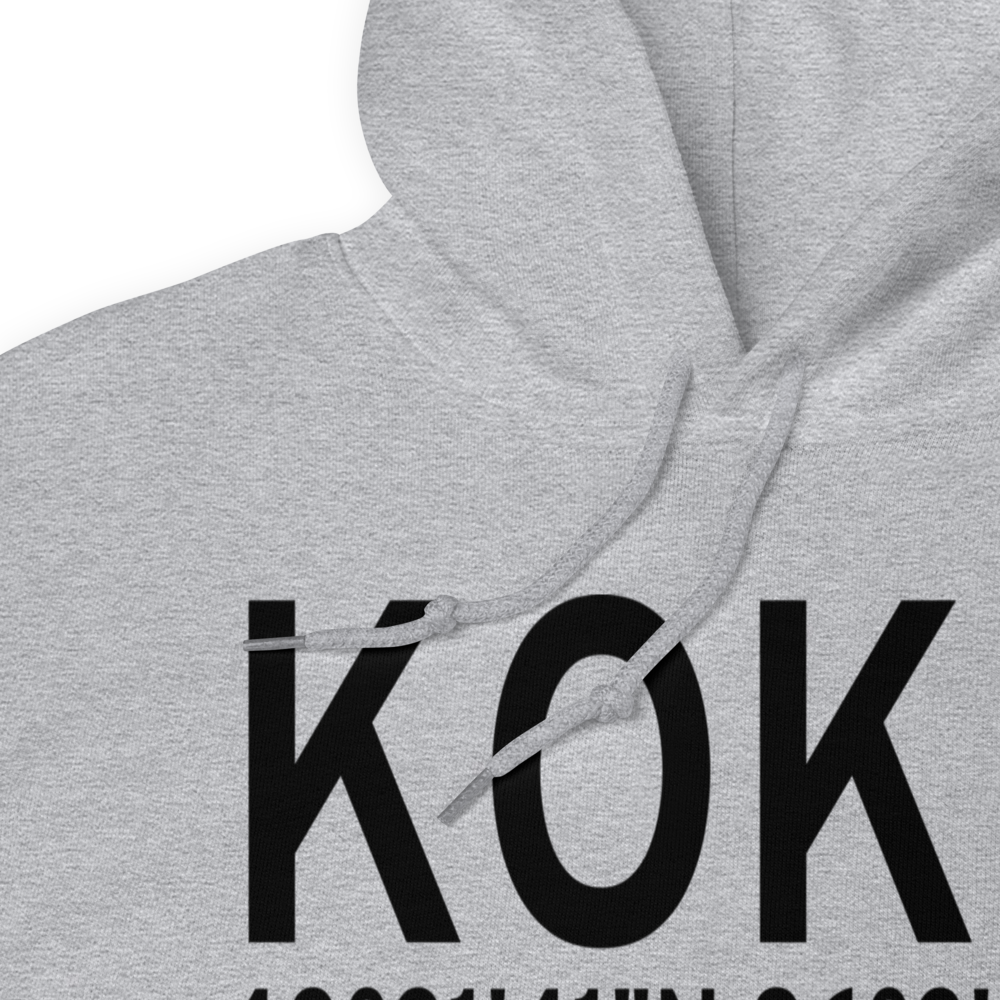 Kokomo Municipal Airport (KOKK) ICAO Hoodie Sweatshirt 
