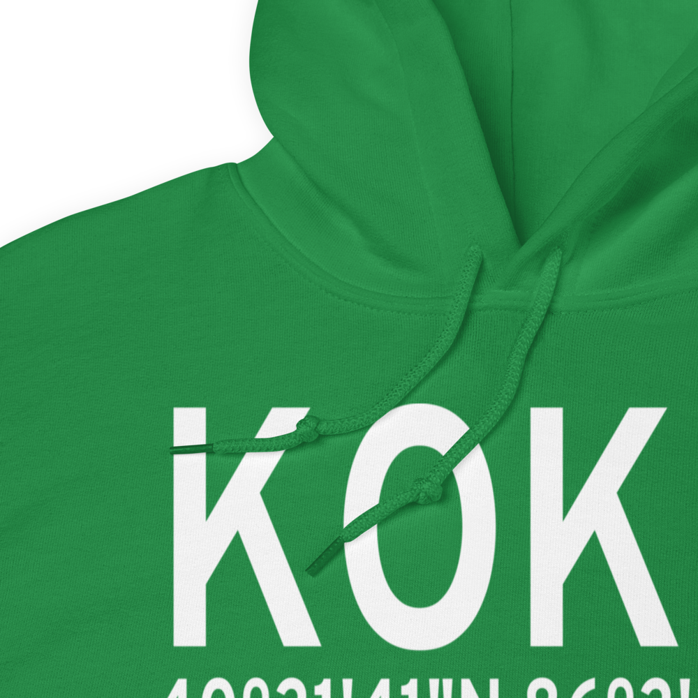 Kokomo Municipal Airport (KOKK) ICAO Hoodie Sweatshirt 