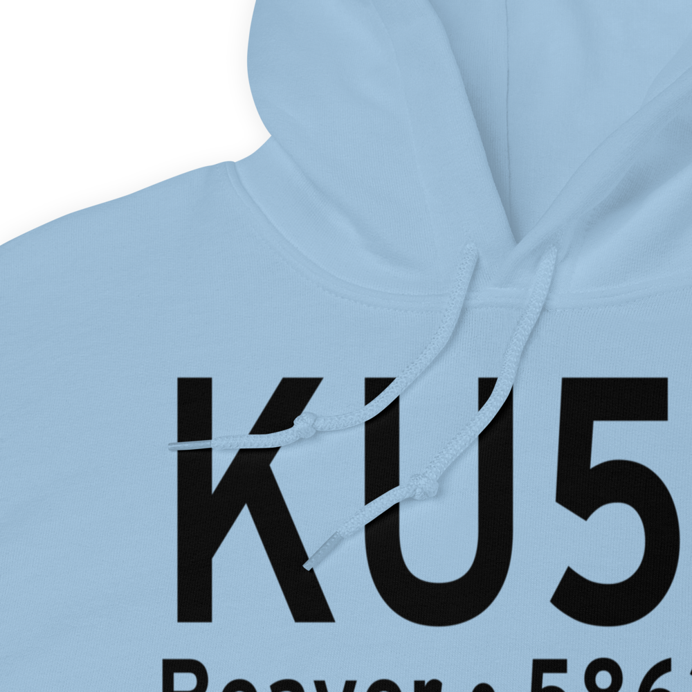 Beaver Municipal Airport (KU52) ICAO Hoodie Sweatshirt 