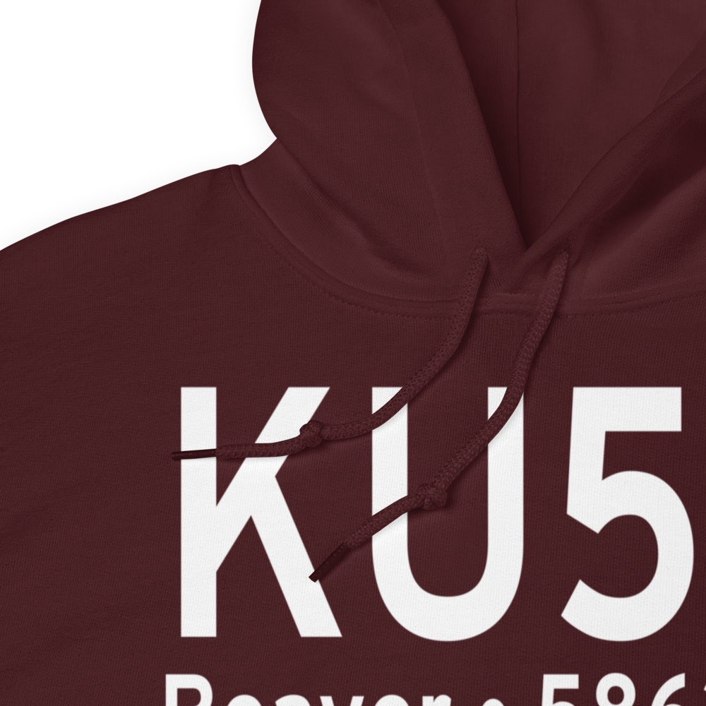Beaver Municipal Airport (KU52) ICAO Hoodie Sweatshirt 