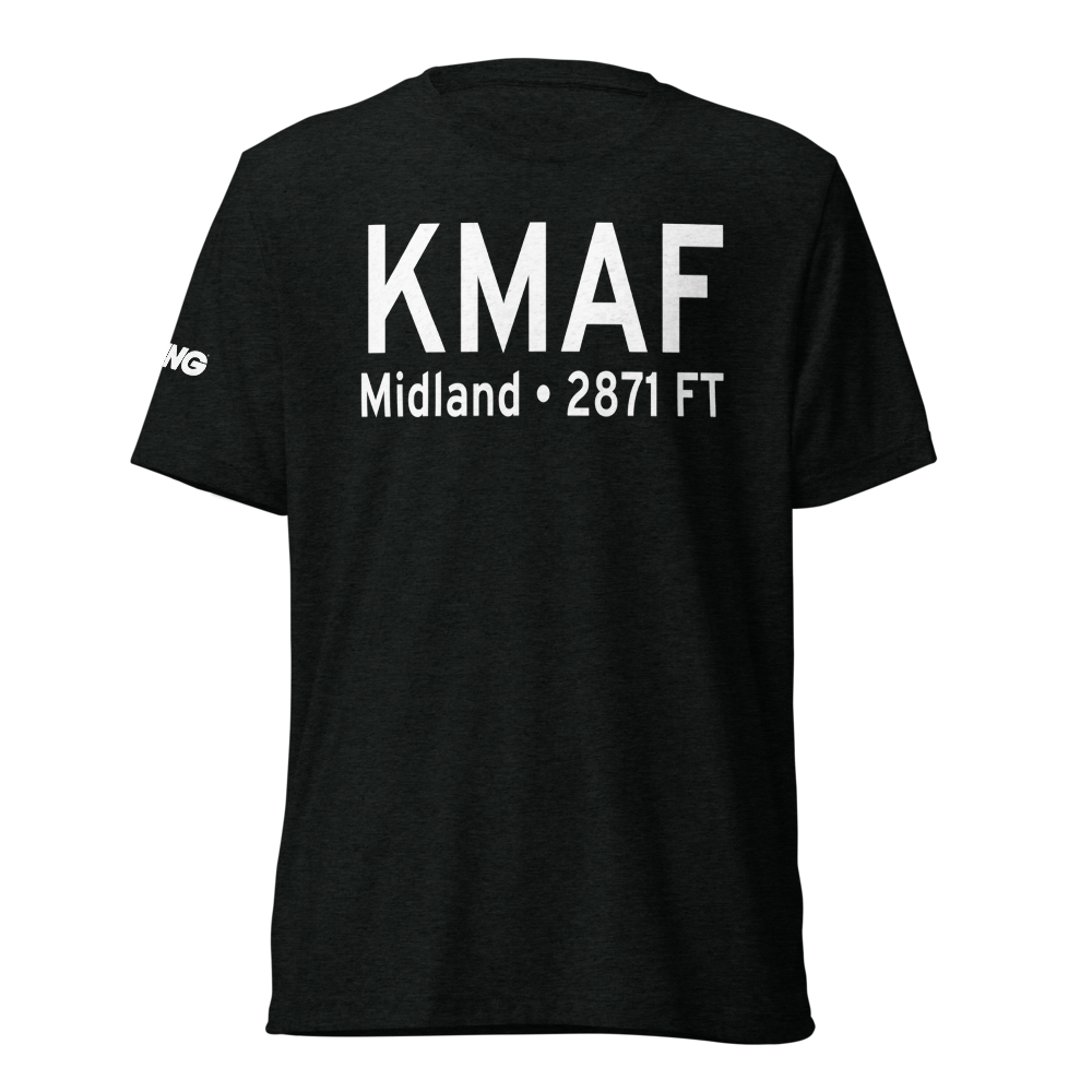 Midland International Airport (KMAF) ICAO Tri-blend T-Shirt 