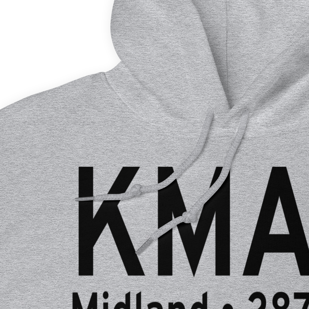 Midland International Airport (KMAF) ICAO Hoodie Sweatshirt 