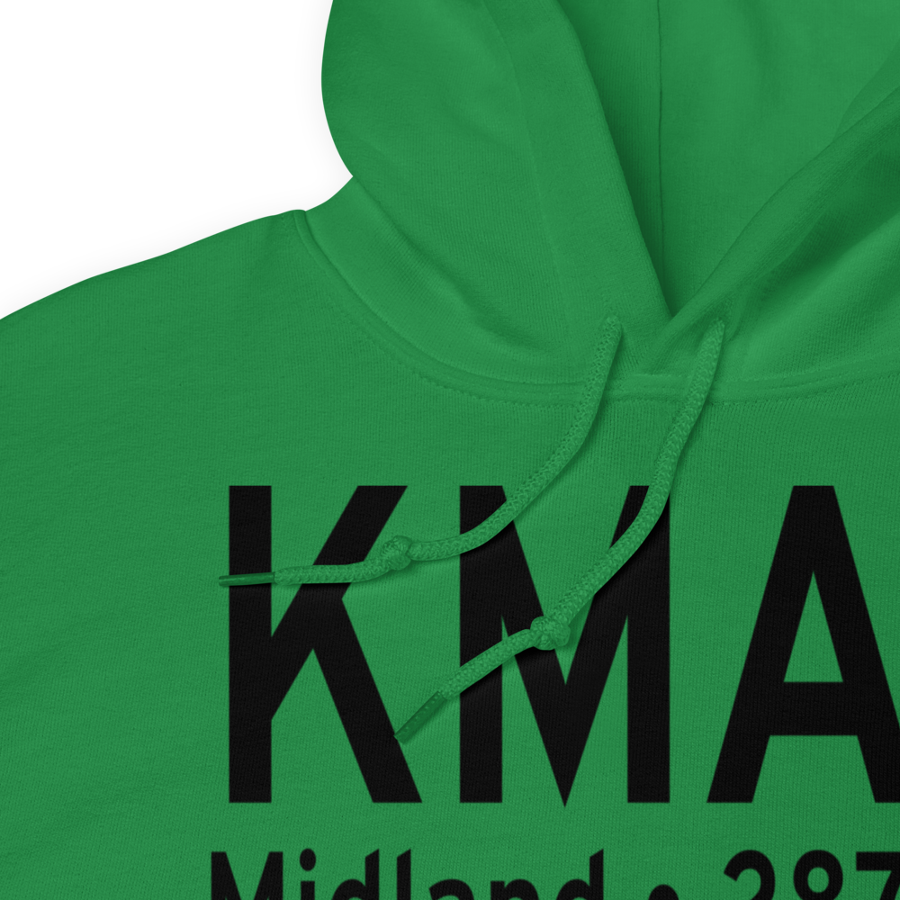 Midland International Airport (KMAF) ICAO Hoodie Sweatshirt 