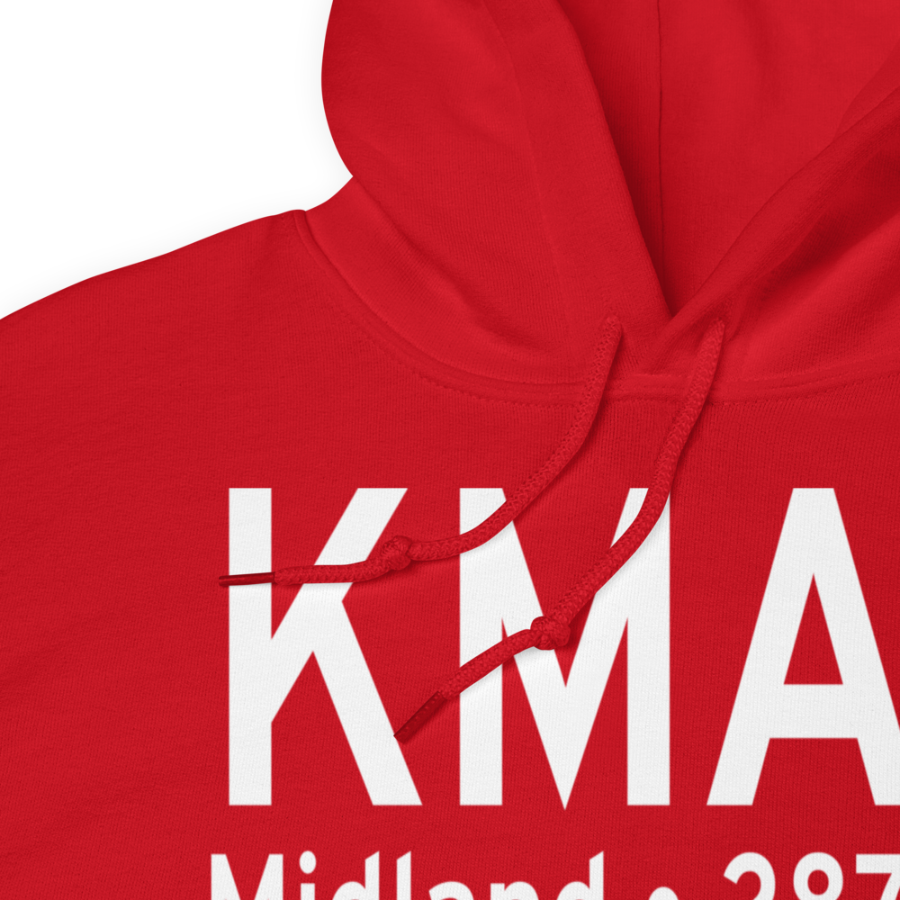Midland International Airport (KMAF) ICAO Hoodie Sweatshirt 