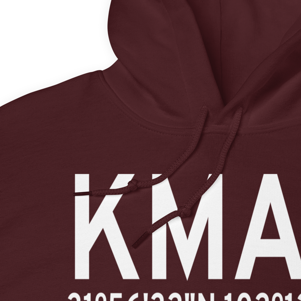 Midland International Airport (KMAF) ICAO Hoodie Sweatshirt 