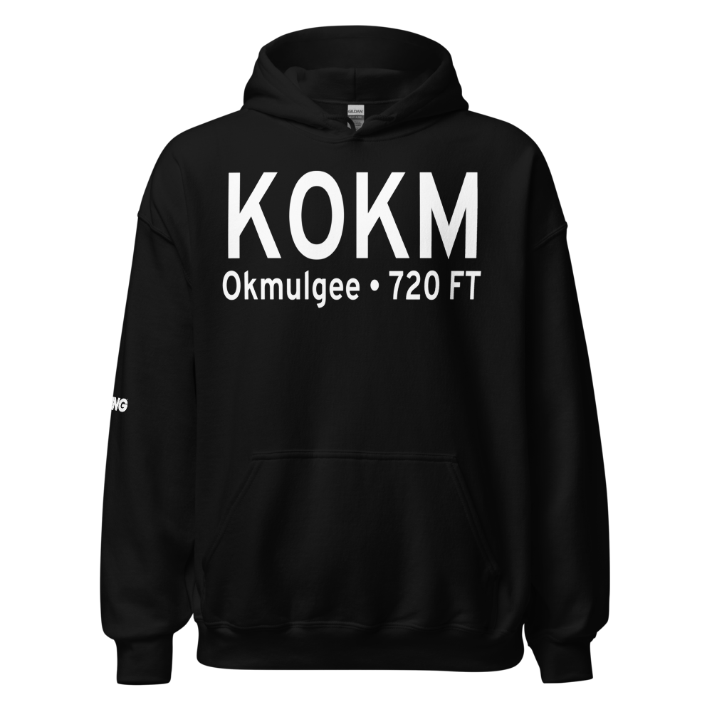 Okmulgee Regional Airport (KOKM) ICAO Hoodie Sweatshirt 