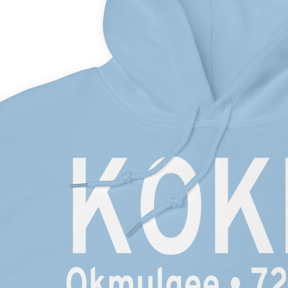 Okmulgee Regional Airport (KOKM) ICAO Hoodie Sweatshirt 