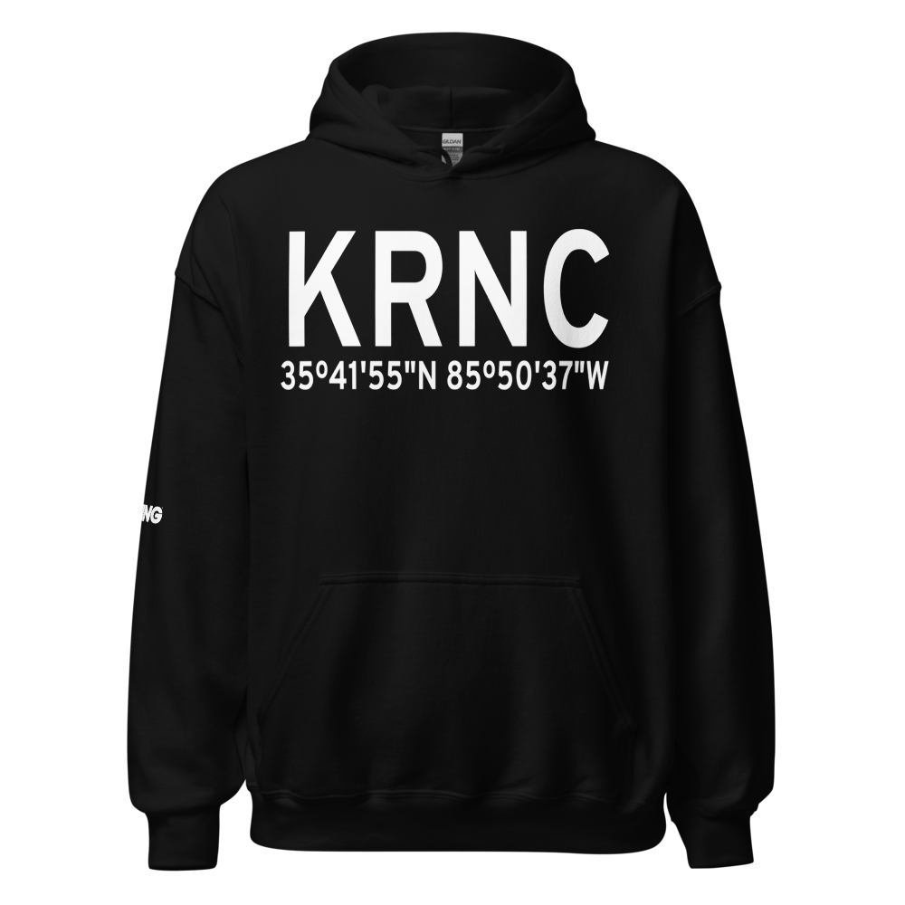 Warren County Memorial Airport (KRNC) ICAO Hoodie Sweatshirt 