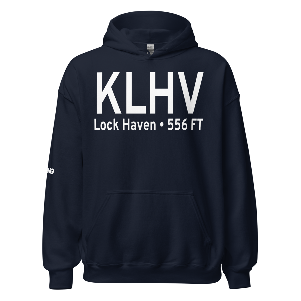 William T. Piper Memorial Airport (KLHV) ICAO Hoodie Sweatshirt 
