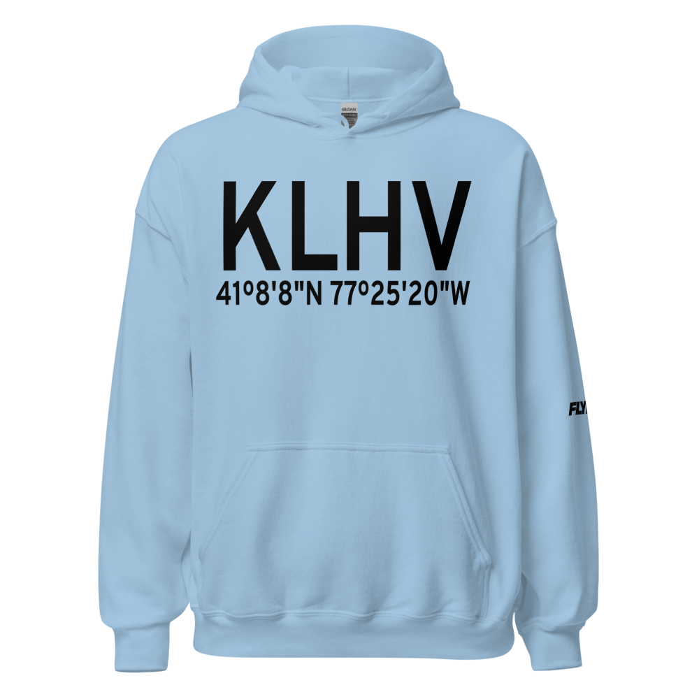 William T. Piper Memorial Airport (KLHV) ICAO Hoodie Sweatshirt 