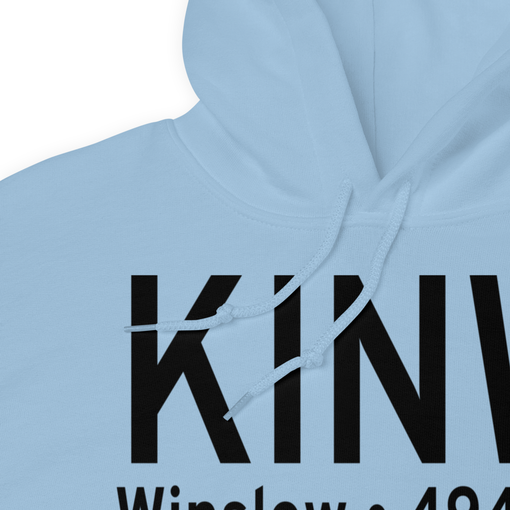 Winslow Lindbergh Regional Airport (KINW) ICAO Hoodie Sweatshirt 