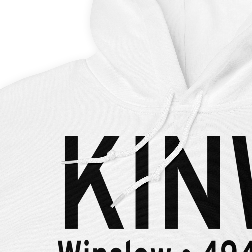 Winslow Lindbergh Regional Airport (KINW) ICAO Hoodie Sweatshirt 