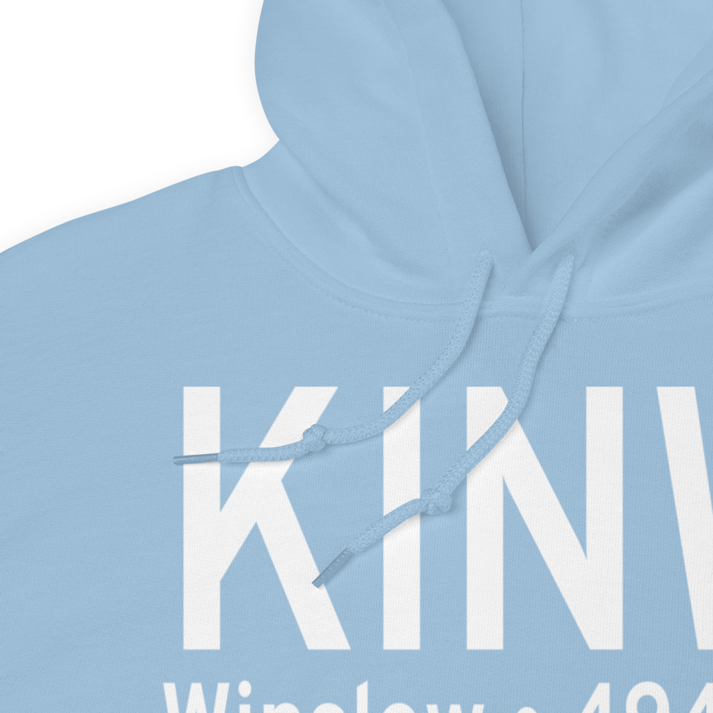 Winslow Lindbergh Regional Airport (KINW) ICAO Hoodie Sweatshirt 
