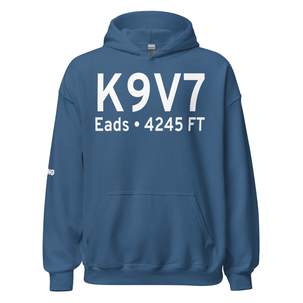 Eads Municipal Airport (K9V7) ICAO Hoodie Sweatshirt 