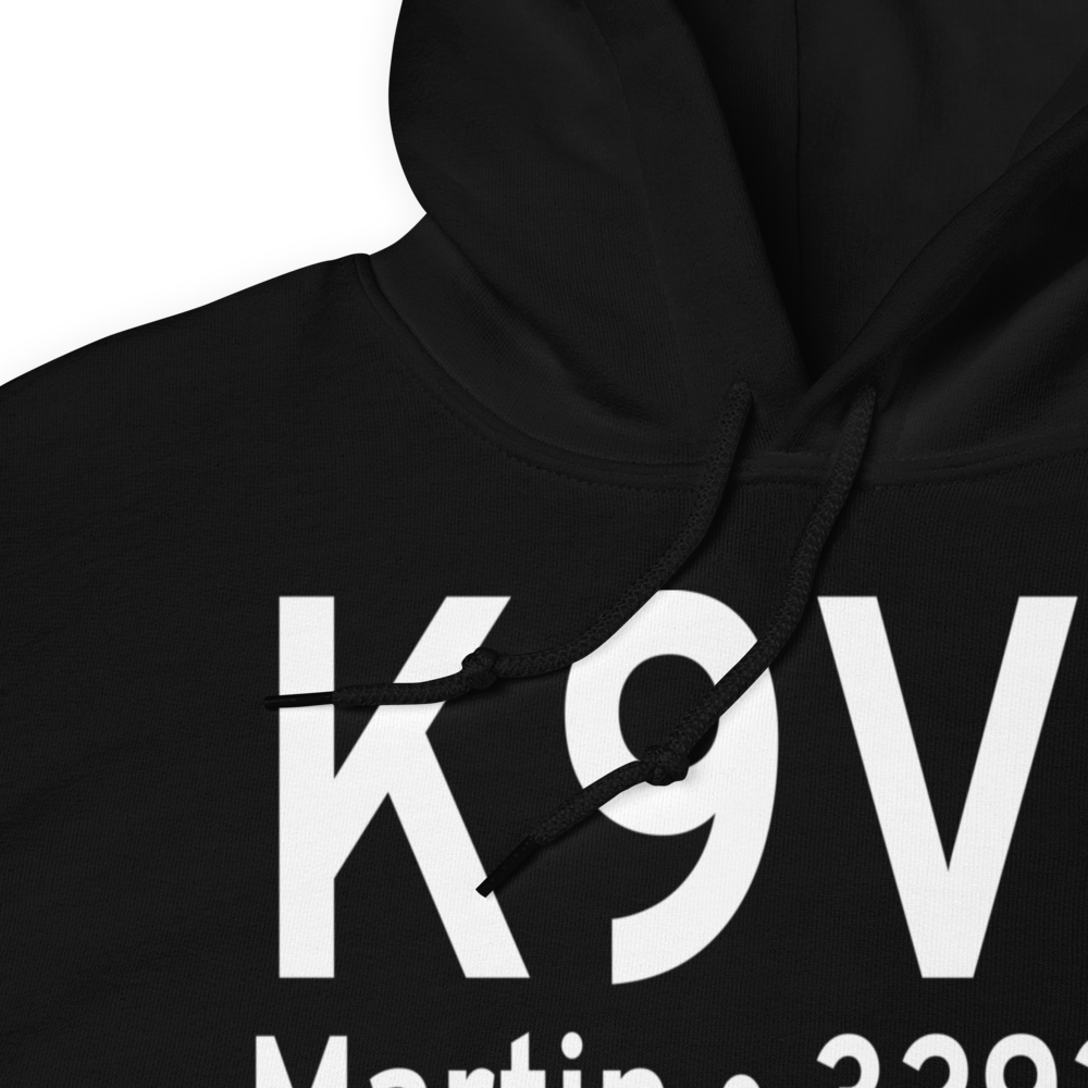 Martin Municipal Airport (K9V6) ICAO Hoodie Sweatshirt 