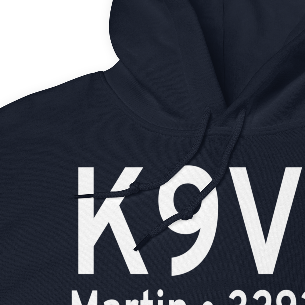 Martin Municipal Airport (K9V6) ICAO Hoodie Sweatshirt 
