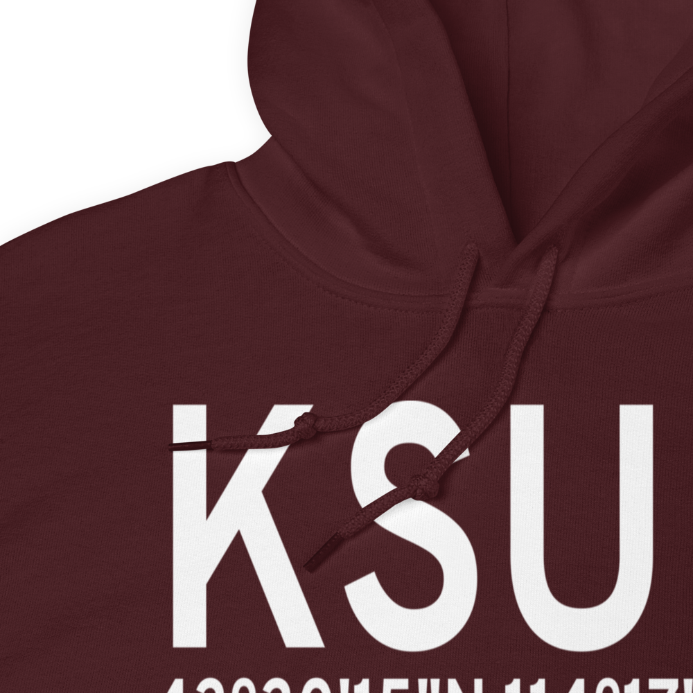 Friedman Memorial Airport (KSUN) ICAO Hoodie Sweatshirt 