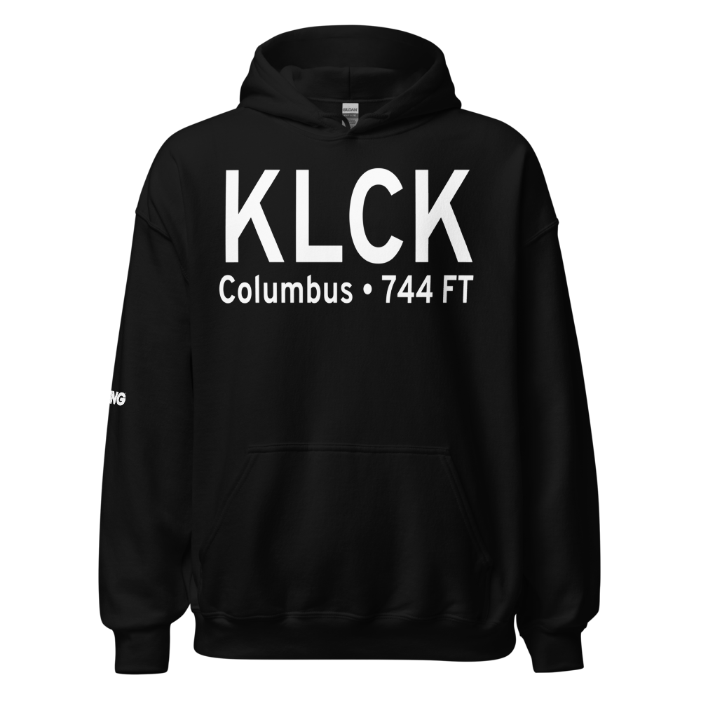 Rickenbacker International Airport (KLCK) ICAO Hoodie Sweatshirt 