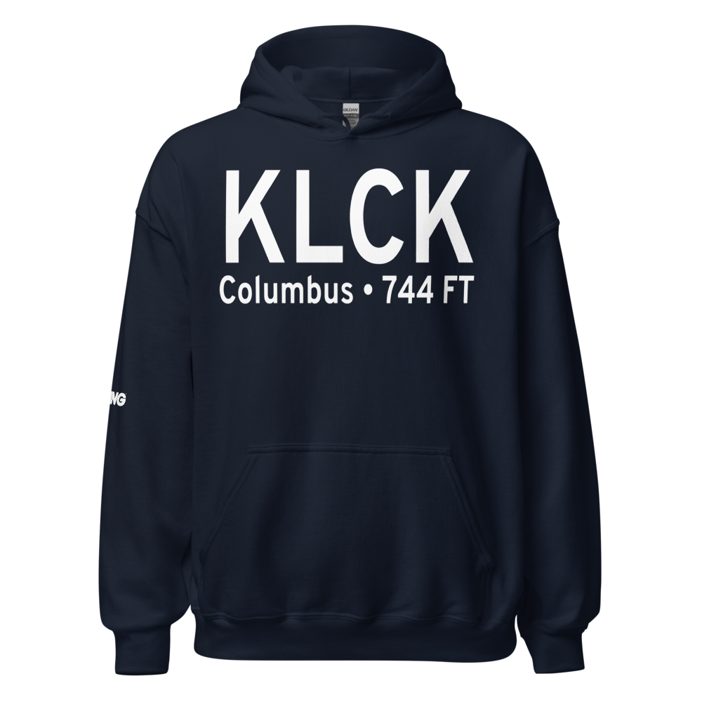 Rickenbacker International Airport (KLCK) ICAO Hoodie Sweatshirt 