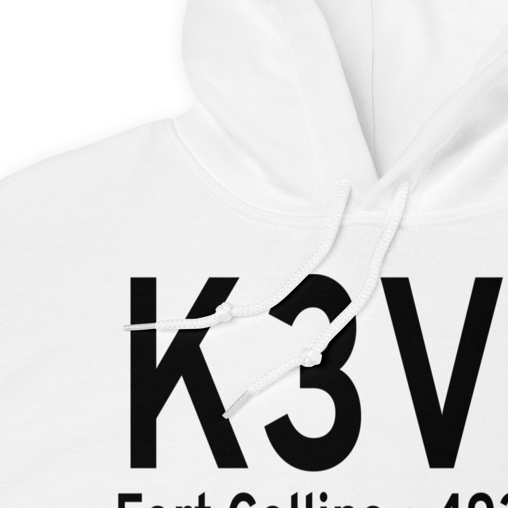 Fort Collins Downtown Airport (K3V5) ICAO Hoodie Sweatshirt 