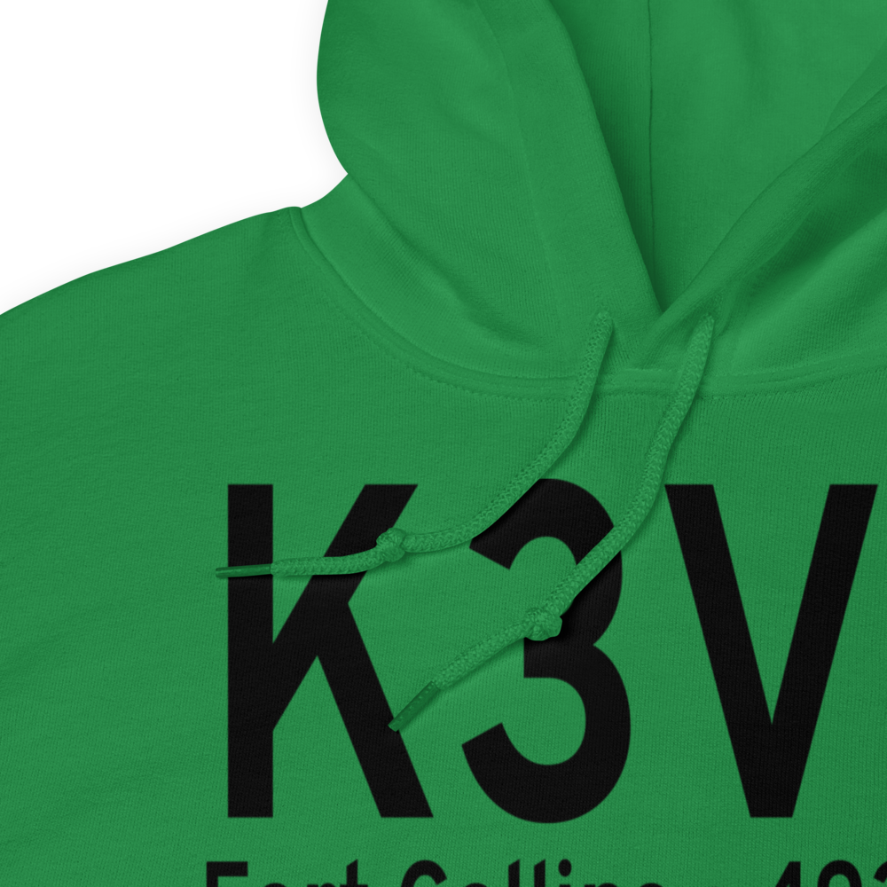 Fort Collins Downtown Airport (K3V5) ICAO Hoodie Sweatshirt 