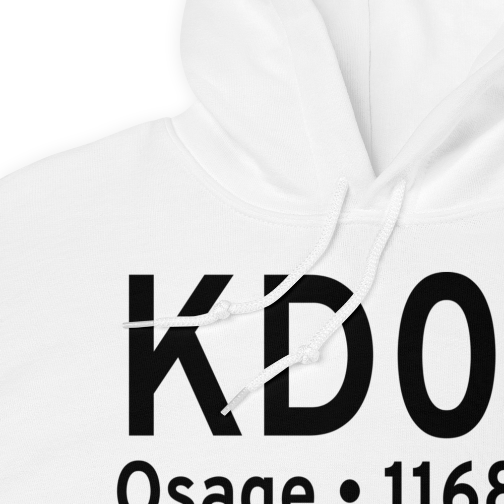Osage Municipal Airport (KD02) ICAO Hoodie Sweatshirt 