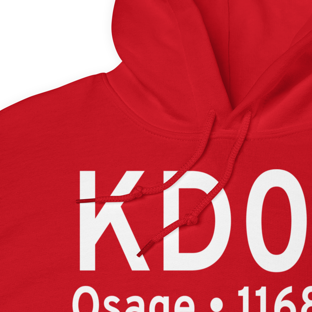 Osage Municipal Airport (KD02) ICAO Hoodie Sweatshirt 