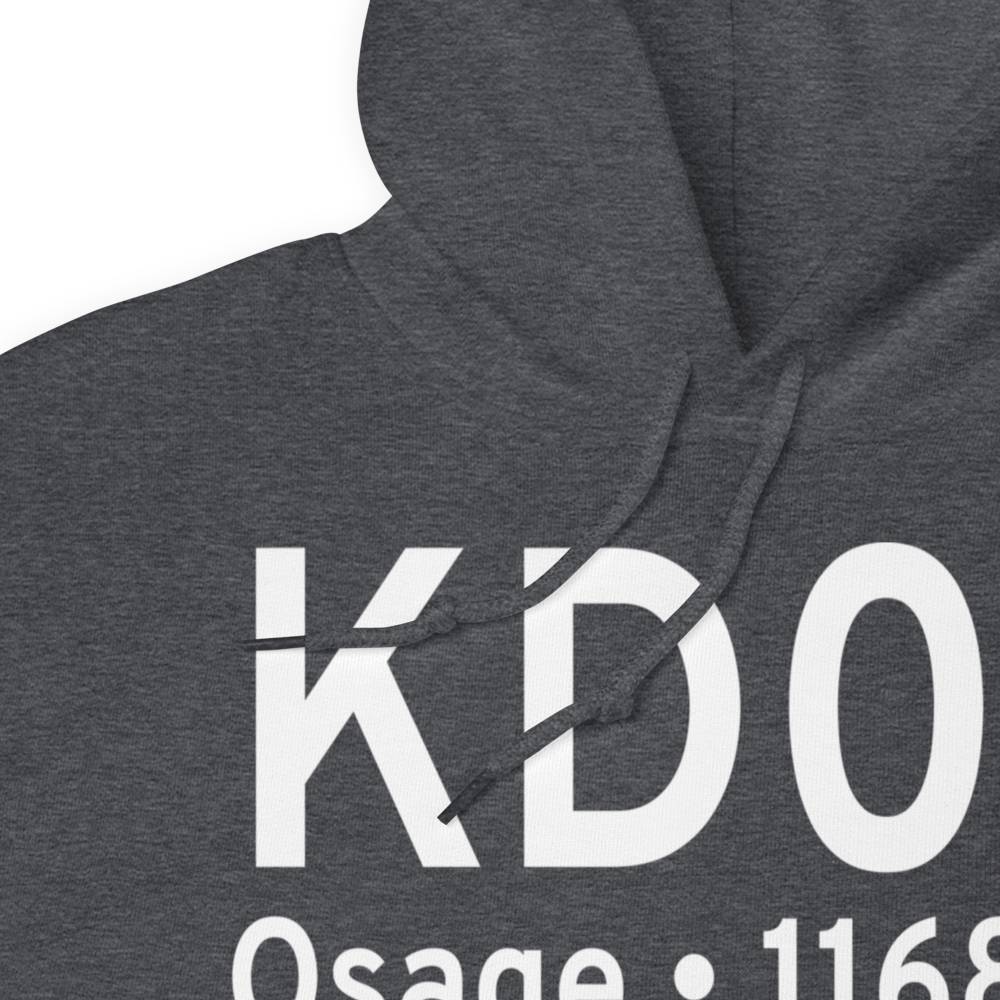 Osage Municipal Airport (KD02) ICAO Hoodie Sweatshirt 