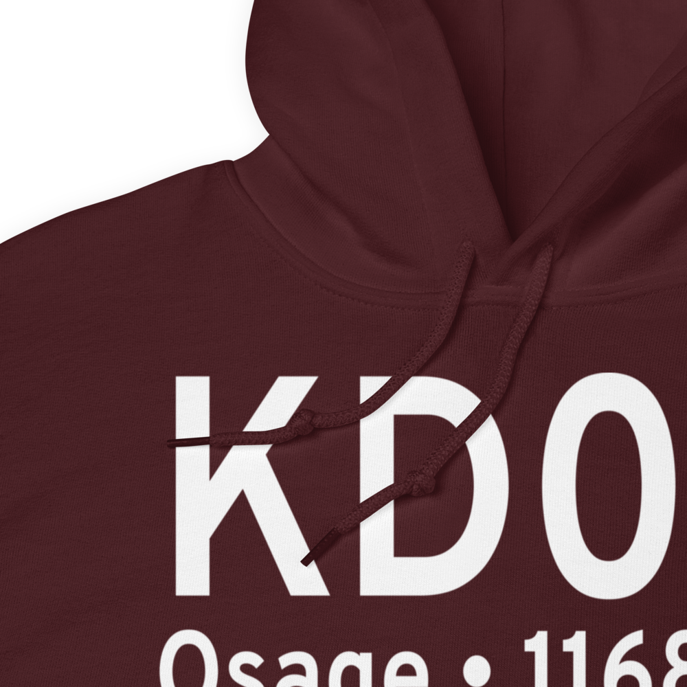Osage Municipal Airport (KD02) ICAO Hoodie Sweatshirt 