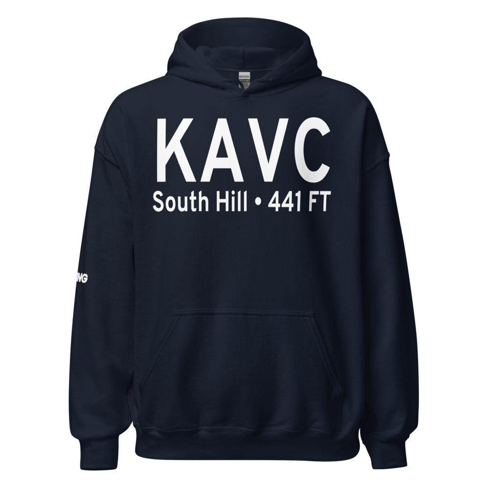 Mecklenburg Brunswick Regional Airport (KAVC) ICAO Hoodie Sweatshirt 