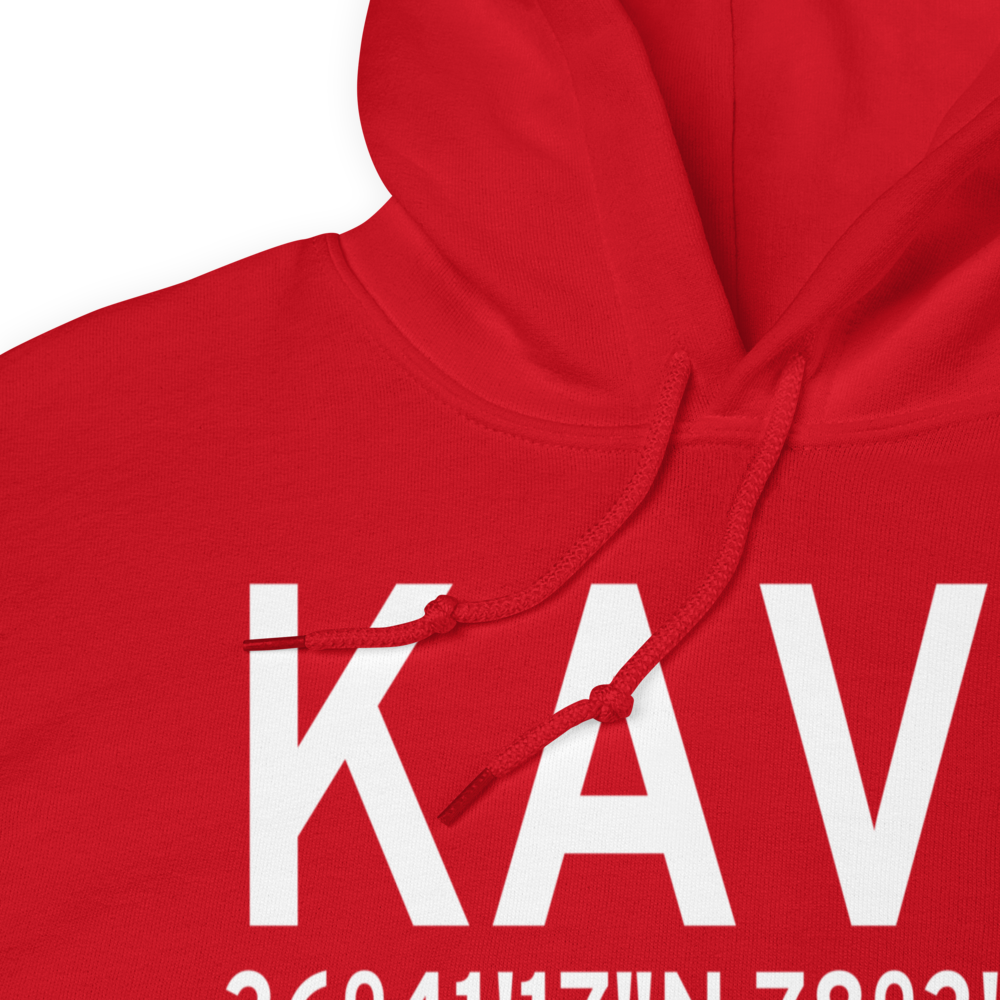 Mecklenburg Brunswick Regional Airport (KAVC) ICAO Hoodie Sweatshirt 
