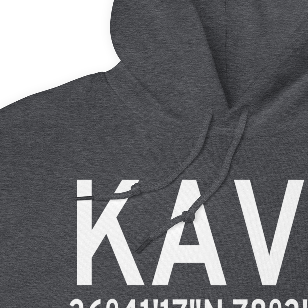 Mecklenburg Brunswick Regional Airport (KAVC) ICAO Hoodie Sweatshirt 
