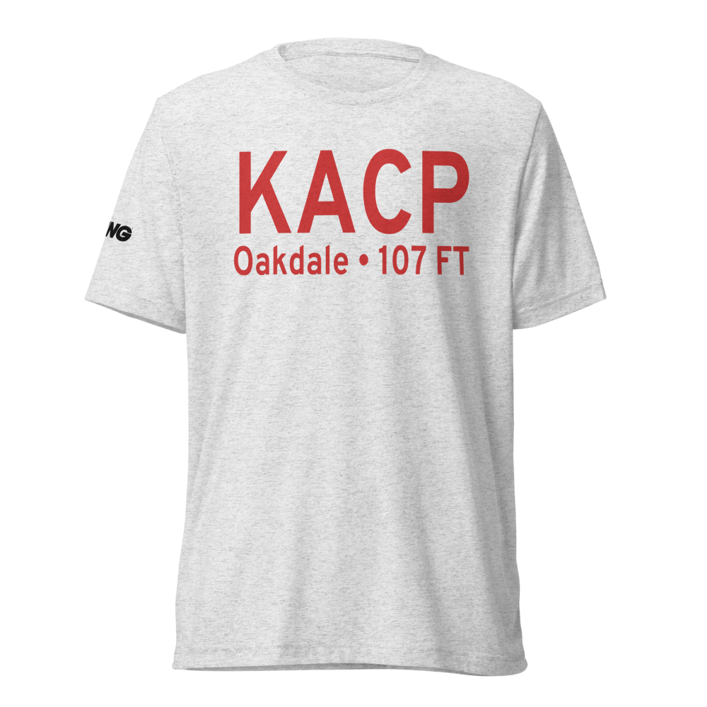 Allen Parish Airport (KACP) ICAO Tri-blend T-Shirt 