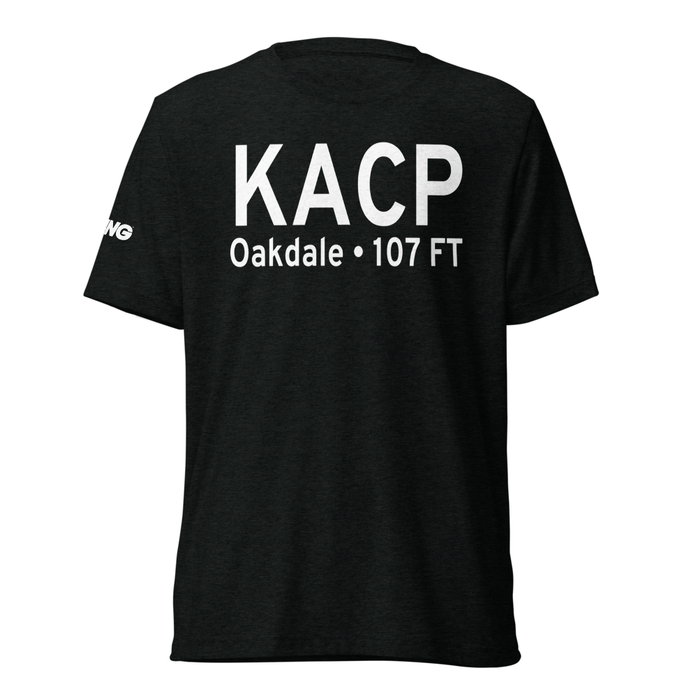 Allen Parish Airport (KACP) ICAO Tri-blend T-Shirt 